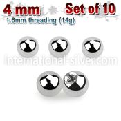 xbal4 loose body jewelry parts surgical steel 316l belly button