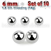 xbal6 loose body jewelry parts surgical steel 316l belly button