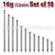 xbb16g loose body jewelry parts surgical steel 316l 