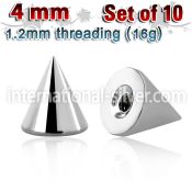 xcn4s loose body jewelry parts surgical steel 316l 