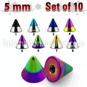 xcnmt5 loose body jewelry parts anodized surgical steel 316l belly button