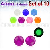 xglb4 loose body jewelry parts acrylic body jewelry belly button