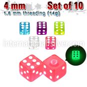 xgldi4 loose body jewelry parts acrylic body jewelry belly button