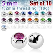 xjb5s loose body jewelry parts surgical steel 316l 