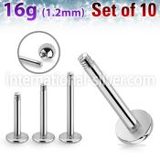 xlb16g loose body jewelry parts surgical steel 316l belly button