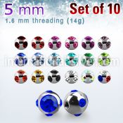 xmjb5 loose body jewelry parts surgical steel 316l belly button