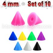 xsacn4 loose body jewelry parts acrylic body jewelry belly button