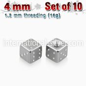 xsdi4s loose body jewelry parts surgical steel 316l belly button