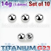 xubal3g loose body jewelry parts titanium g23 implant grade 