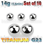 xubal8 loose body jewelry parts titanium g23 implant grade belly button