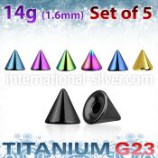 xucnt4g loose body jewelry parts anodized titanium g23 implant grade belly button