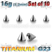 xucon25 loose body jewelry parts titanium g23 implant grade belly button