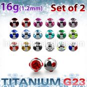 xumjb3 loose body jewelry parts titanium g23 implant grade belly button