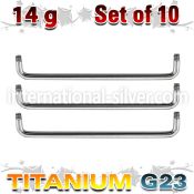 xusud14g loose body jewelry parts titanium g23 implant grade belly button