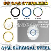 zseght sterilized pvd plating steel hinged segment hoop