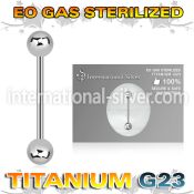 zubbbg straight barbells titanium g23 implant grade tongue