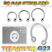 zucbeb horseshoes titanium g23 implant grade belly button