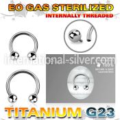 zucbebin sterilized titanium horseshoe balls internal