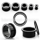 afemk tunnels gauges acrylic body jewelry ear lobe