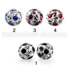 amfr5 loose body jewelry parts surgical steel 316l belly button