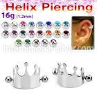 bber67 straight barbells surgical steel 316l helix