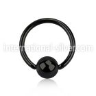 bcrt12g hoops captive rings anodized surgical steel 316l ear lobe