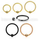 bcwt18s hoops captive rings anodized surgical steel 316l eyebrow