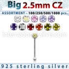 blk521 nose bone silver 925 nose