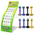 brmlb9 labrets lip rings anodized surgical steel 316l labrets chin