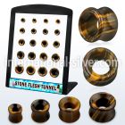 brpg190 tunnels gauges organic body jewelry ear lobe