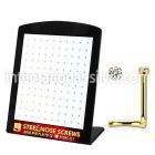 brs126 anodized surgical steel nose screws and nose studs septum  piercing