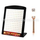 brs129 anodized surgical steel nose bones nose  piercing