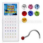 bxs103 l shape nose studs surgical steel 316l nose