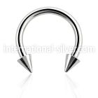 cbecn25 horseshoes surgical steel 316l belly button
