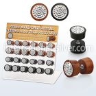 dacb186 cheaters  illusion plugs and tapers organic body jewelry ear lobe