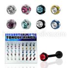 dacb18 straight barbells anodized surgical steel 316l tongue