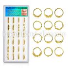 dnsm100 fake illusion body jewelry silver 925 septum