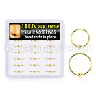 dnsm249 925 silver nose hoops nose piercing