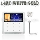 dwsc15 l shape nose studs gold nose