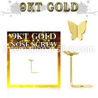 g9sbt2 l shape nose studs gold nose
