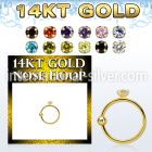 ghz15 nose hoop gold nose