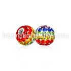 gmfr8 loose body jewelry parts surgical steel 316l belly button