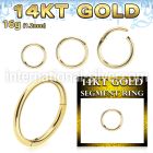 gsegh16 14k yellow gold hinged segment ring