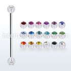 inajb5 straight barbells surgical steel 316l with acrylic parts helix