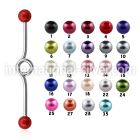 inbpr5 straight barbells surgical steel 316l 