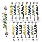 intdfr5a straight barbells anodized surgical steel 316l 