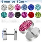 ipmc cheaters  illusion plugs and tapers surgical steel 316l belly button