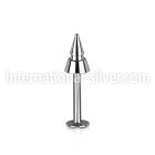 lbcn4e labrets lip rings surgical steel 316l labrets chin
