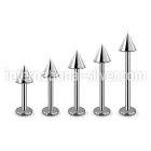 lbcn4s labrets lip rings surgical steel 316l labrets chin