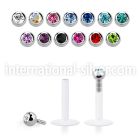 lbijb labrets lip rings bioflex ptfe labrets chin